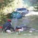 In the Mountains Preparing a feast meal