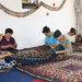 Don Aryk village, Tokmak Women working on Shyrdak, traditional carpet